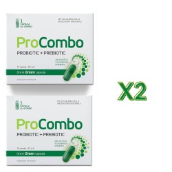 confezione di Procombo Integratore per Benessere Flora intestinale set risparmio per equilibrio intestinale 20 capsule confezione di Procombo Integratore per Benessere Flora intestinale set risparmio per equilibrio intestinale 20 capsule