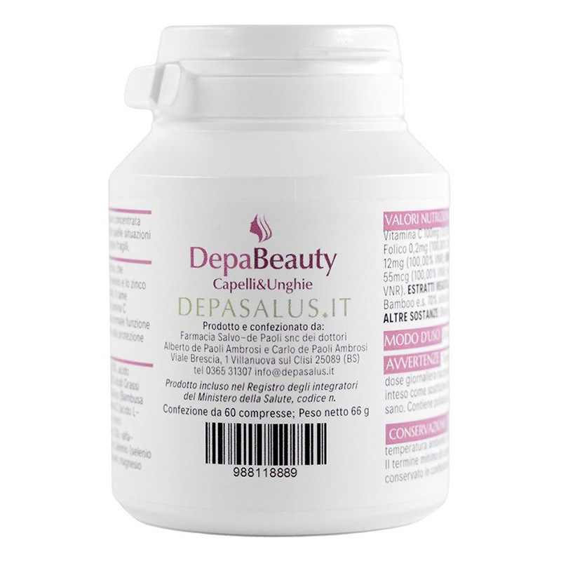 Depabeauty Capelli & Unghie Nuova Formula per Capelli e Unghie 60 Compresse