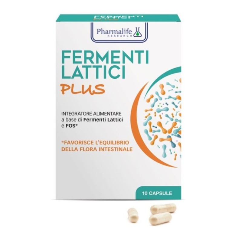 Formato di Fermenti Lattici Plus Integratore Alimentare per Benessere Intestinale 10 Capsule Formato di Fermenti Lattici Plus Integratore Alimentare per Benessere Intestinale 10 Capsule