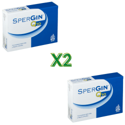 2 confezioni Spergin Q10 Integratore per Spermatogenesi fertilità maschile 32 compresse