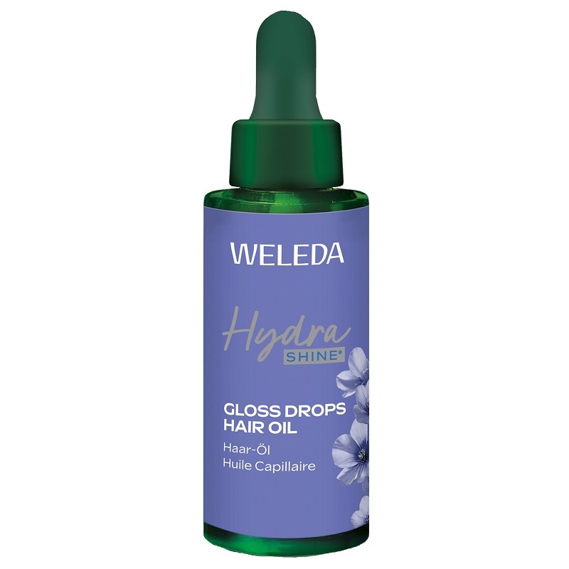 flacone di Weleda Hydra Shine Olio per Capelli Luminosi e Morbidi 30ml flacone di Weleda Hydra Shine Olio per Capelli Luminosi e Morbidi 30ml