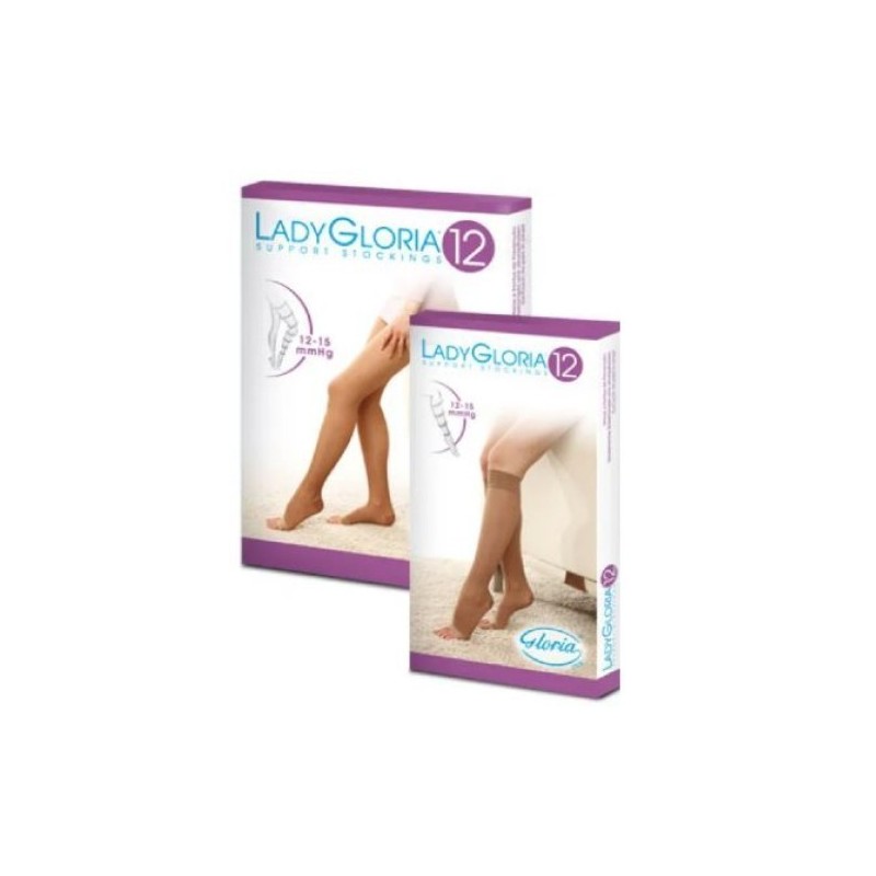 Gloria Med Ladygloria 12 Gambaletto Compressivo 70 Denari Nero Taglia 4