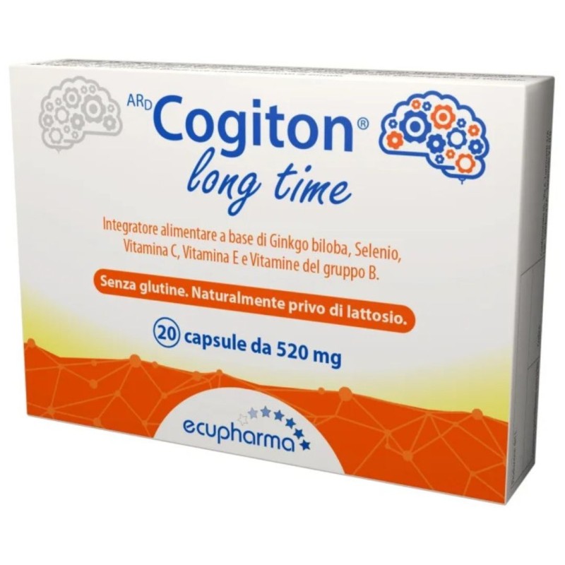 confezione di ARD Cogiton Long Time Integratore per Memoria 20 Capsule confezione di ARD Cogiton Long Time Integratore per Memoria 20 Capsule