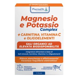 Magnesio & Potassio Complex integratore per energia e recupero muscolare 12 bustine Magnesio & Potassio Complex integratore per energia e recupero muscolare 12 bustine