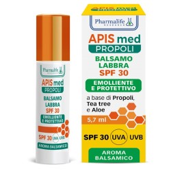 Apis Med Propoli Balsamo Labbra per Protezione Labbra SPF 30 Stick 5,7 ml Apis Med Propoli Balsamo Labbra per Protezione Labbra SPF 30 Stick 5,7 ml