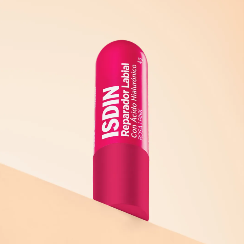 Isdin Reparador Labial con Acido Ialuronico Balsamo Labbra Colore Rosa Stick 4g Isdin Reparador Labial con Acido Ialuronico Balsamo Labbra Colore Rosa Stick 4g