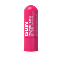 stick labbra Isdin Reparador Labial con Acido Ialuronico Balsamo Labbra Colore Rosa Stick 4g