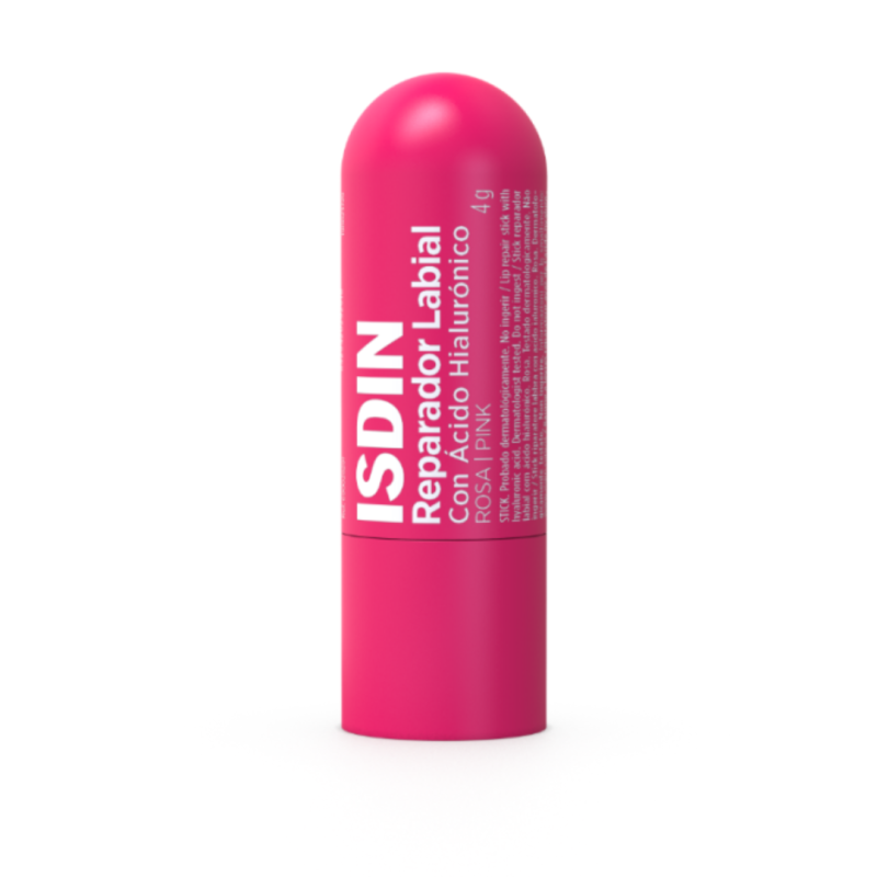 stick labbra Isdin Reparador Labial con Acido Ialuronico Balsamo Labbra Colore Rosa Stick 4g stick labbra Isdin Reparador Labial con Acido Ialuronico Balsamo Labbra Colore Rosa Stick 4g