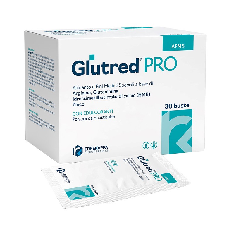 Glutred Pro supporto nutrizionale per guarigione e difese immunitarie 30 bustine da 24 g