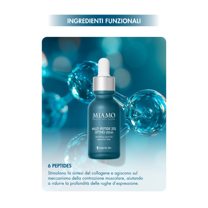Miamo Lift & Aox Multi Peptide Siero 30ml + GF5 Glutatione Siero 10ml + Epigenage Shot 1ml