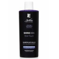confezione di Bionike Shine On Shampoo Silver Touch Anti Giallo per Capelli Biondi e Bianchi 200ml confezione di Bionike Shine On Shampoo Silver Touch Anti Giallo per Capelli Biondi e Bianchi 200ml