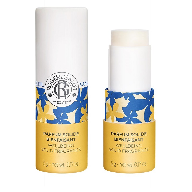 Roger & Gallet Vanille Soleil Parfum Solide profumo solido alla vaniglia per pelle sensibile 5 g Roger & Gallet Vanille Soleil Parfum Solide profumo solido alla vaniglia per pelle sensibile 5 g