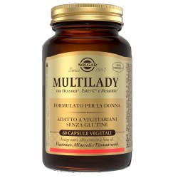 barattolo di Solgar Multilady Integratore di Vitamine e Minerali 60 Capsule Vegetali barattolo di Solgar Multilady Integratore di Vitamine e Minerali 60 Capsule Vegetali