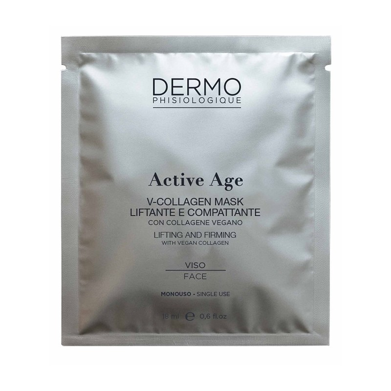 Active Age V Collagen Mask maschera viso antietà idratante 1 maschera monouso da 18ml Active Age V Collagen Mask maschera viso antietà idratante 1 maschera monouso da 18ml