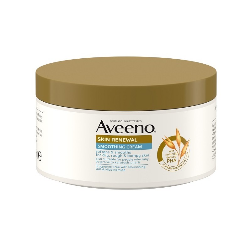 barattolo Aveeno Skin Renewal Crema Levigante Corpo per Pelle Liscia e Idratata 300ml barattolo Aveeno Skin Renewal Crema Levigante Corpo per Pelle Liscia e Idratata 300ml