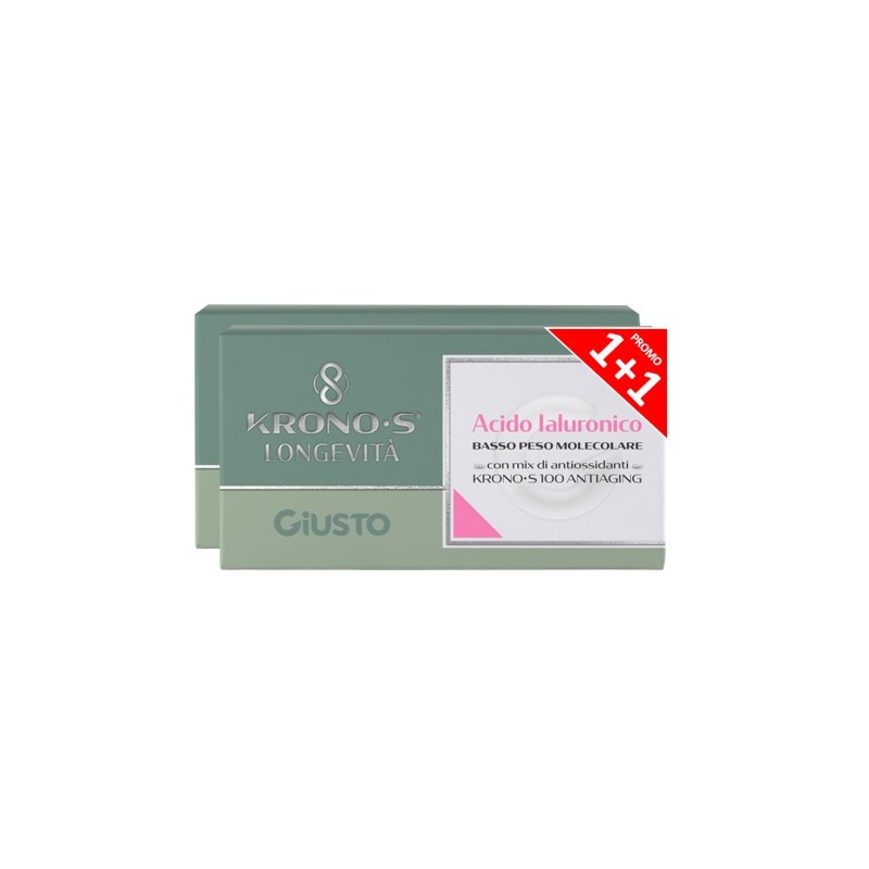 Giusto Acido Ialuronico Kronos per Benessere Articolare 10 Bustine Promo 1+1 Giusto Acido Ialuronico Kronos per Benessere Articolare 10 Bustine Promo 1+1