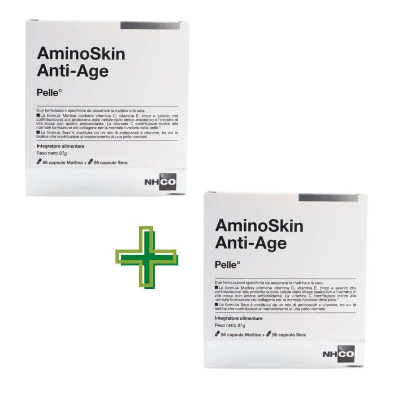 Formato di NHCO AminoSkin Anti-Age bipacco per pelle anti-età 224 Capsule