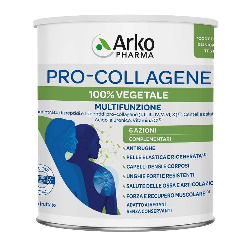 confezione Arkopharma Pro Collagene Vegetale Integratore per Benessere Organismo 321g