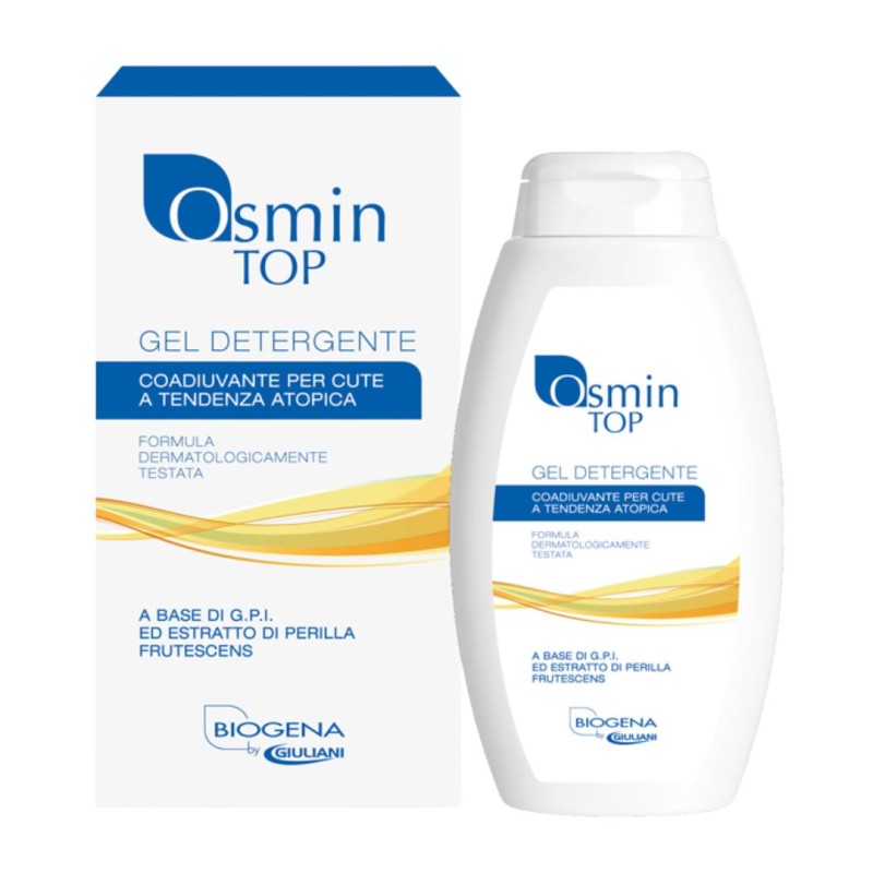 flacone di Osmin Top Gel Detergente Calmante per Pelle Secca 250ml flacone di Osmin Top Gel Detergente Calmante per Pelle Secca 250ml