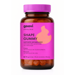 flacone di Goovi Shape Gummy Integratore Metabolismo e Digestione 60 Caramelle Gommose Arancia e Limone flacone di Goovi Shape Gummy Integratore Metabolismo e Digestione 60 Caramelle Gommose Arancia e Limone