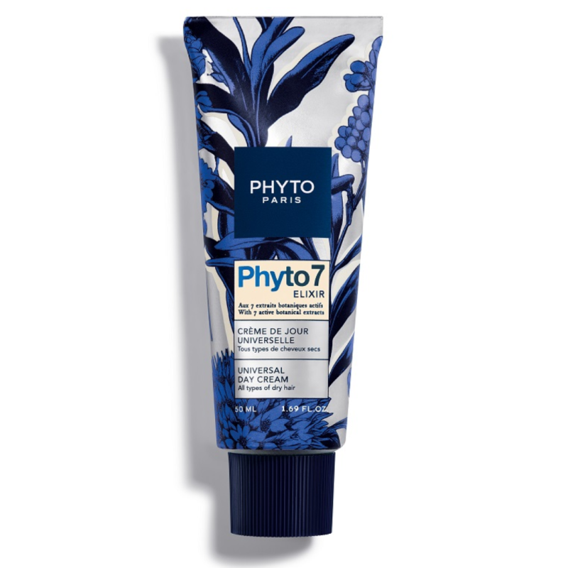 tubetto di Phyto 7 Elixir Crema Giorno Universale per Capelli Secchi 50ml tubetto di Phyto 7 Elixir Crema Giorno Universale per Capelli Secchi 50ml