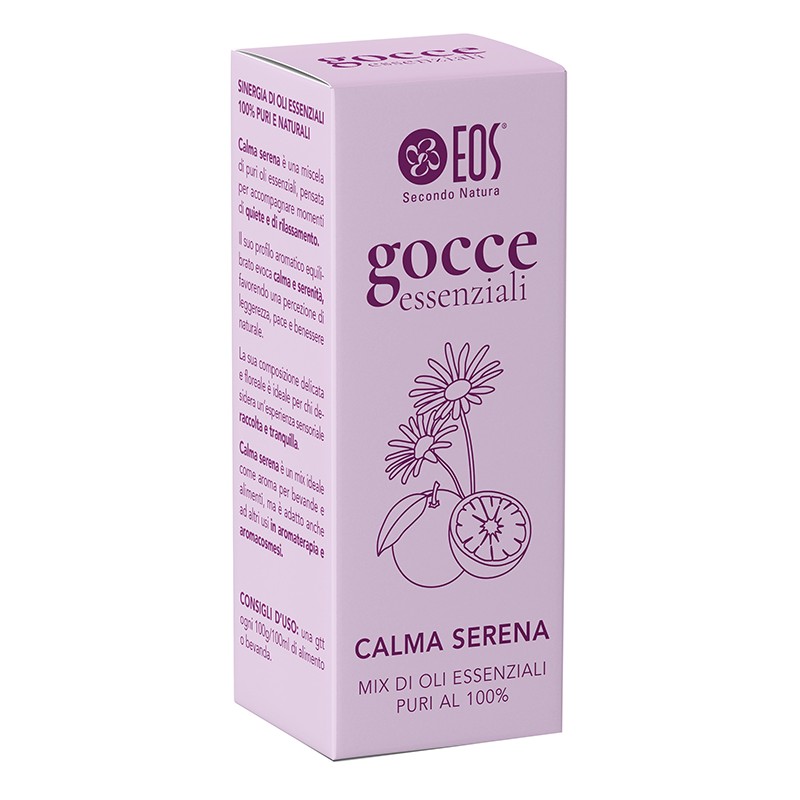 Eos Gocce Essenziali Calma Serena per Relax e Benessere Flacone da 15 ml Eos Gocce Essenziali Calma Serena per Relax e Benessere Flacone da 15 ml
