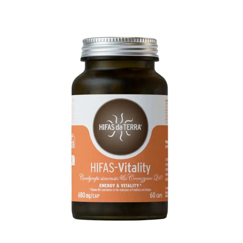 Formato di Hifas Vitality Refill Ricarica per Energia e Resistenza allo Stress 60 Capsule