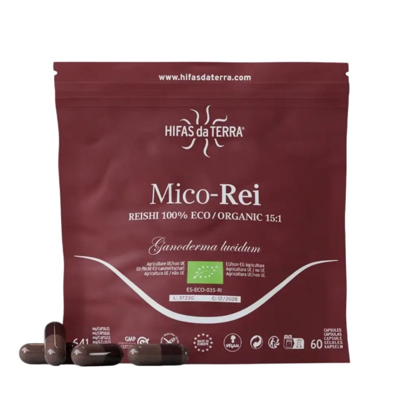 Formato di Hifas Mico-Rei Refill Ricarica per Benessere, Stress e Difese Immunitarie 60 Capsule