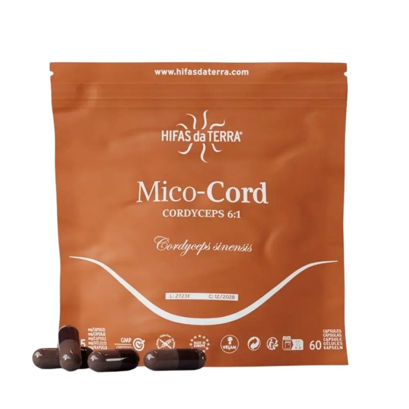 Formato di Hifas Mico-cord Refill Ricarica per Energia e Benessere 60 Capsule