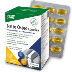 confezione di Salus Natto Osteo Complex Integratore per le Ossa 45 Capsule