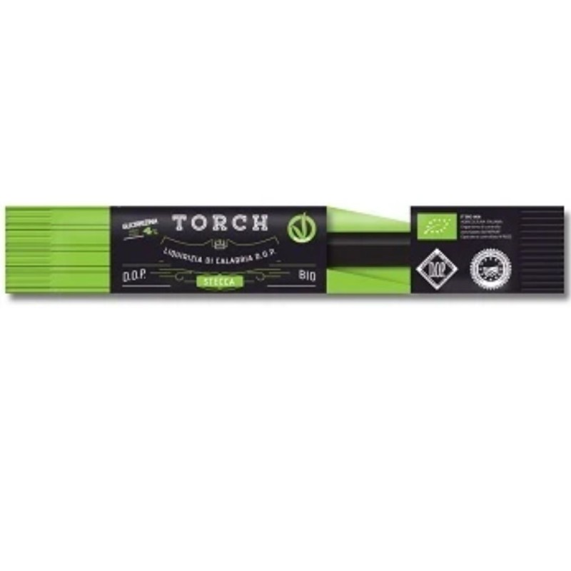 Stecca di Liquirizia Torch per Diete Vegane e Senza Glutine 9g Stecca di Liquirizia Torch per Diete Vegane e Senza Glutine 9g
