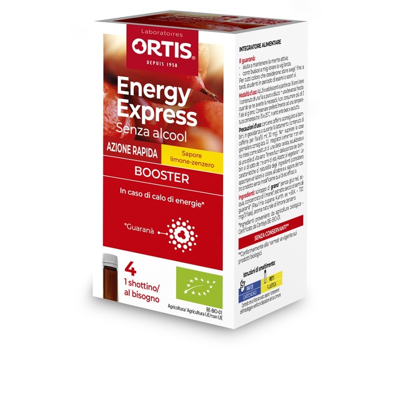 Energy Express Limone Zenzero per Energia e Concentrazione 4 Fiale da 15 ml Energy Express Limone Zenzero per Energia e Concentrazione 4 Fiale da 15 ml