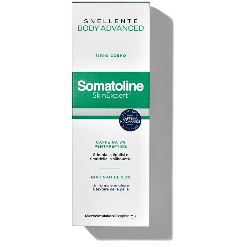 confezione di Somatoline Skin Expert Siero Body Advanced Trattamento Corpo Rimodellante 190 ml