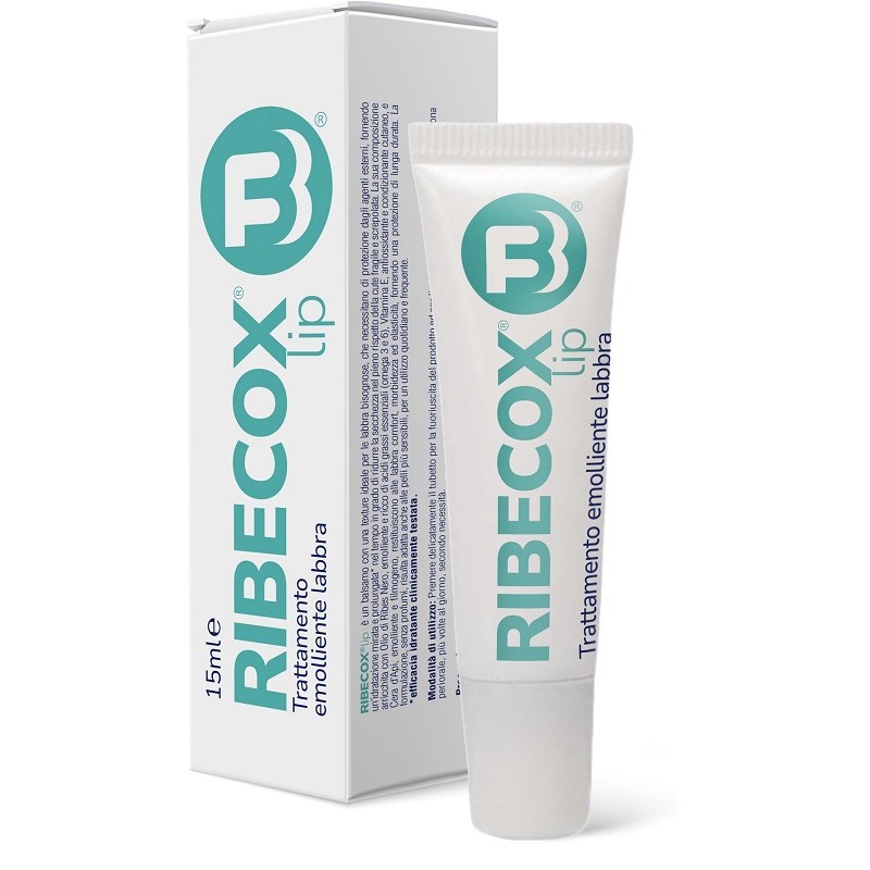 Ribecox Lip Trattamento Emolliente Labbra per Labbra Secche e Sensibili Tubetto 15 ml Ribecox Lip Trattamento Emolliente Labbra per Labbra Secche e Sensibili Tubetto 15 ml