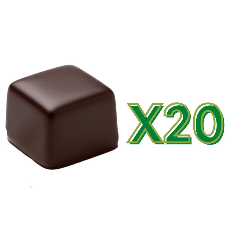 Formato di Feeling Ok Keto Choc Praline Ripiene Crema Nocciola Snack Proteico Low Carb Pacchetto da 20 Praline