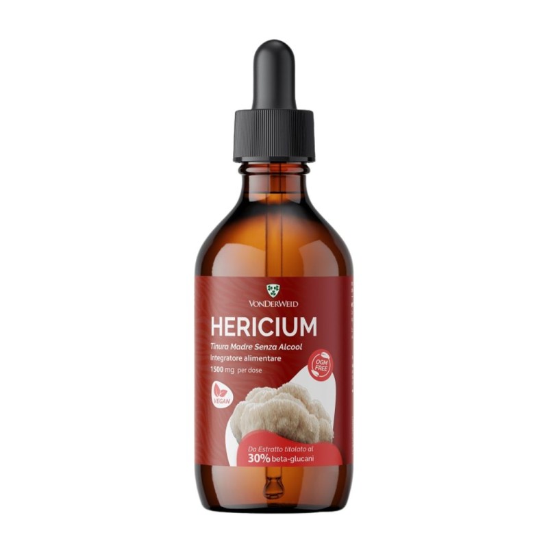 Flacone Vonderweid Hericium Erinaceus Estratto Glicerico per Memoria, Concentrazione e Benessere Gastrico Flacone Vonderweid Hericium Erinaceus Estratto Glicerico per Memoria, Concentrazione e Benessere Gastrico