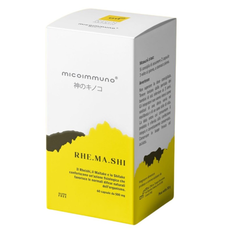 confezione di Oti Rhe Ma Shi Micoimmuno Integratore per Difese Immunitarie 60 Capsule confezione di Oti Rhe Ma Shi Micoimmuno Integratore per Difese Immunitarie 60 Capsule