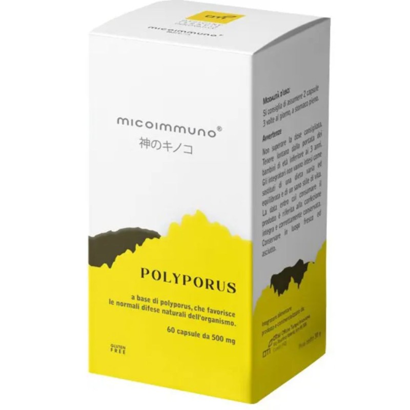 confezione di Oti Polyporus Micoimmuno Integratore per Difese Immunitarie 60 Capsule confezione di Oti Polyporus Micoimmuno Integratore per Difese Immunitarie 60 Capsule