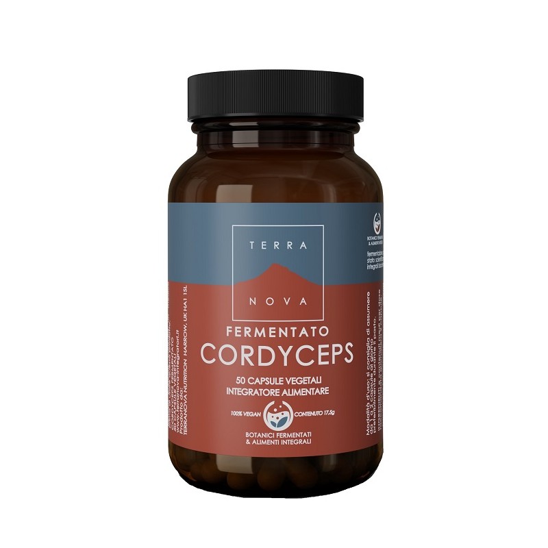 Terranova Integratore Cordyceps Fermentato 50 Capsule Vegetali da 350 mg