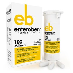 confezione di Enteroben 100 Miliardi Integratore con Fermenti Lattici 20 Capsule confezione di Enteroben 100 Miliardi Integratore con Fermenti Lattici 20 Capsule