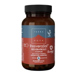 barattolo di Terranova Resveratrolo Complex Integratore Antiossidante 50 Capsule