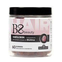 barattolo di Naturando B8 Beauty Integratore Vegano Pelle e Capelli 60 Gommose Arancia e Mandarino barattolo di Naturando B8 Beauty Integratore Vegano Pelle e Capelli 60 Gommose Arancia e Mandarino