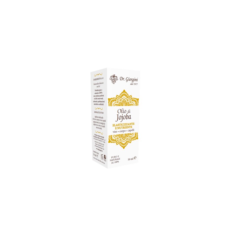 Olio di jojoba Nutriente Rigenerante per Pelle e Capelli Flacone da 50ml Olio di jojoba Nutriente Rigenerante per Pelle e Capelli Flacone da 50ml
