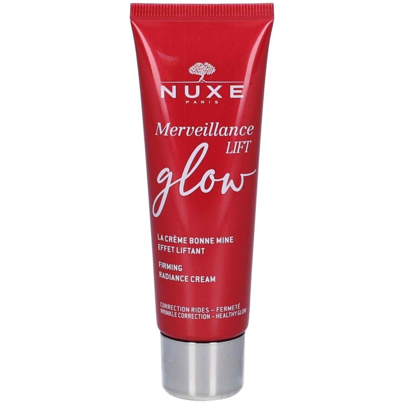 Presentazione grafica di Nuxe Merveillance Lift La Creme Bonne Mine Crema Illuminante Effetto Lifting 50ml