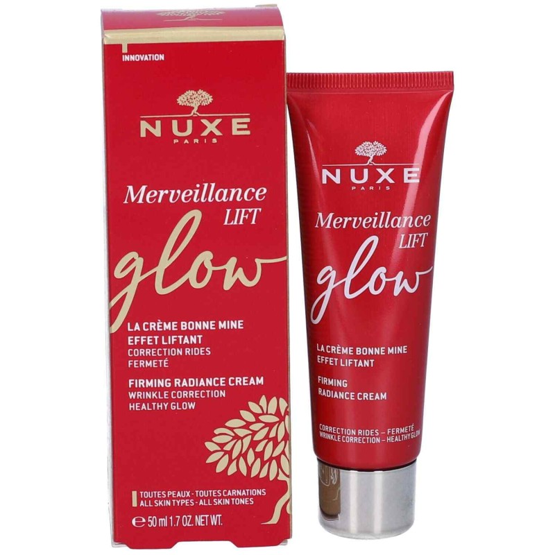 Pack ufficiale del prodotto Nuxe Merveillance Lift La Creme Bonne Mine Crema Illuminante Effetto Lifting 50ml