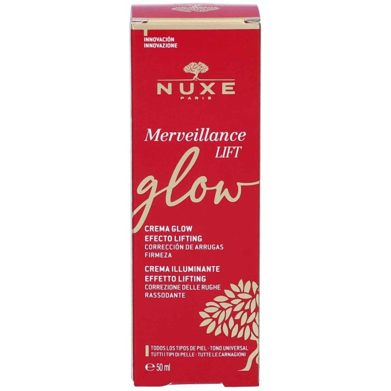 Foto esplicativa di Nuxe Merveillance Lift La Creme Bonne Mine Crema Illuminante Effetto Lifting 50ml