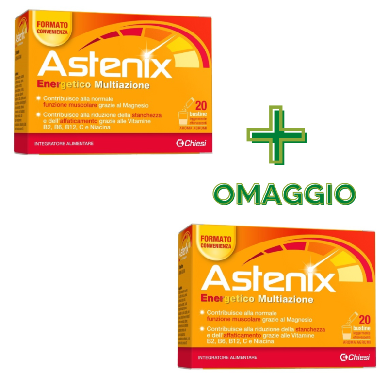 2 Confezioni di Astenix Integratore Ricostituente per Stanchezza e Debolezza 20 Bustine 2 Confezioni di Astenix Integratore Ricostituente per Stanchezza e Debolezza 20 Bustine