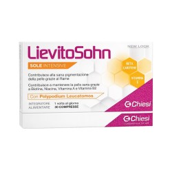 Scatola di LievitoSohn Sole Intensive Integratore per Abbronzatura 30 Compresse Scatola di LievitoSohn Sole Intensive Integratore per Abbronzatura 30 Compresse