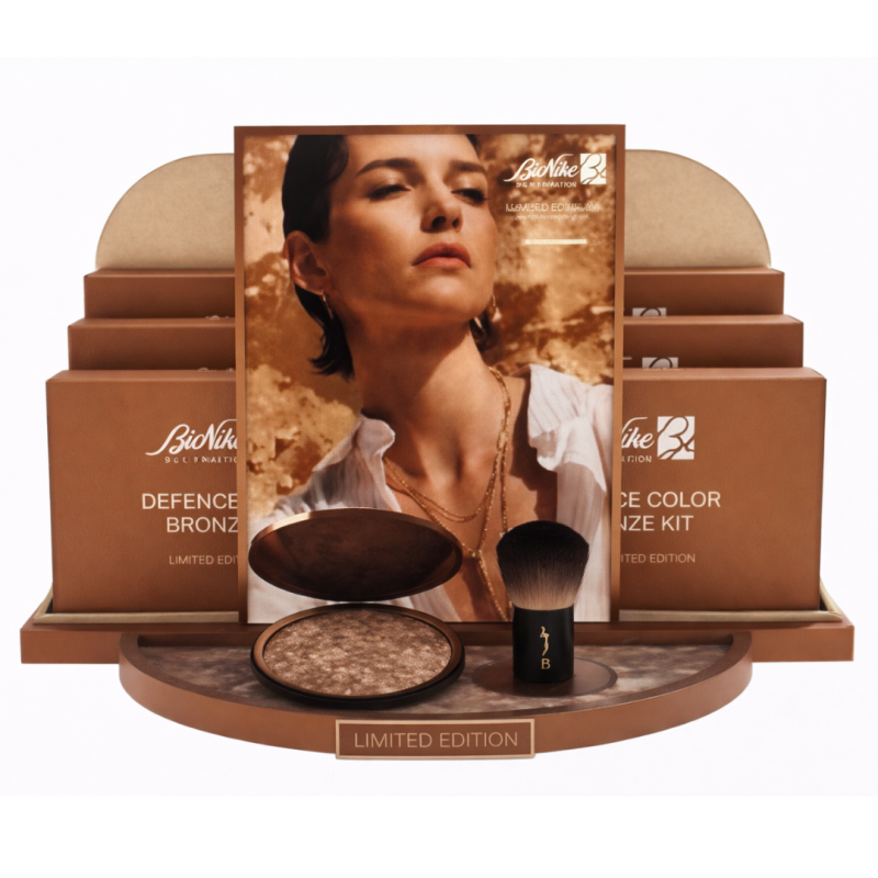 confezione di Bionike Defence Color Bronze Kit Viso con Terra Golden Moon 18g + 1 Pennello Kabuki confezione di Bionike Defence Color Bronze Kit Viso con Terra Golden Moon 18g + 1 Pennello Kabuki