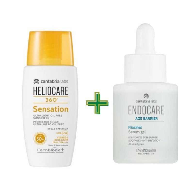 Flaconi Heliocare 360 Sensation Protezione Solare Viso 50ml + Endocare Siero Nutriente 10 ml
